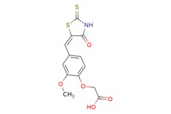 eMolecules​ Ambeed / 2-(2-Methoxy-4-((4-oxo-2-thioxothiazolidin-5-ylidene)methyl)phenoxy)acetic