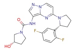 eMolecules​&nbsp;1223403-58-4 | Larotrectinib | Ambeed | MFCD28902192 | 428.444 | C21H22F2N6O2 | 98.000 | O[C@H]1CCN(C1)C(=O)Nc1cnn2ccc(nc12)N1CCC[C@@H]1c1cc(F)ccc1F | 1mg | 552644897