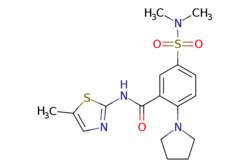 eMolecules​ Ambeed / 5-(NN-Dimethylsulfamoyl)-N-(5-methylthiazol-2-yl)-2-(pyrrolidin-1-yl)benzamide