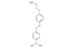 eMolecules​&nbsp;Ambeed / (4-((4-(2-Methoxyethyl)phenoxy)methyl)phenyl)boronic acid / 250mg / 600838306 / A352424 /  / 870779-00-3 / MFCD07369748 / 286.130 / C16H19BO4