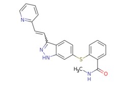 eMolecules​ Ambeed / (E)-N-Methyl-2-((3-(2-(pyridin-2-yl)vinyl)-1H-indazol-6-yl)thio)benzamide