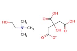 eMolecules​ Ambeed / 2-Hydroxy-NNN-trimethylethan-1-aminium 34-dicarboxy-3-hydroxybutanoate / 25g / 525096920 / A179663 /  / 77-91-8 / MFCD00038734 / 295.288 / C11H21NO8