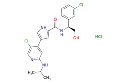 eMolecules​&nbsp;Ambeed / (S)-4-(5-Chloro-2-(isopropylamino)pyridin-4-yl)-N-(1-(3-chlorophenyl)-2-hydroxyethyl)-1H-pyrrole-2-carboxamide hydrochloride / 1mg / 525128796 / A214234 /  / 1956366-10-1 / MFCD22543853 / 469.790 / C21H23Cl3N4O2