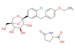 eMolecules​&nbsp;Ambeed / (S)-5-Oxopyrrolidine-2-carboxylic acid compound with (1S2S3S4R5S)-5-(4-chloro-3-(4-ethoxybenzyl)phenyl)-1-(hydroxymethyl)-68-dioxabicyclo[3.2.1]octane-234-triol (11) / 1mg / 682927823 / A1006406 /  / 1210344-83-4 / [null] / 566.000 / C27H32ClNO10