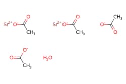 eMolecules​&nbsp;Ambeed / Strontium Acetate Hemihydrate / 25g / 672838420 / A173223 /  / 14692-29-6 / [null] / 429.430 / C8H14O9Sr2