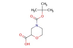 eMolecules​&nbsp;Ambeed / N-Boc-morpholine-2-carboxylic acid / 250mg / 490488987 / A102703 /  / 189321-66-2 / MFCD01321006 / 231.248 / C10H17NO5