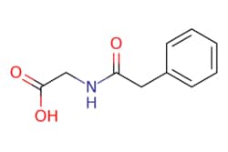 eMolecules​&nbsp;500-98-1 | Phenaceturic Acid | Ambeed | MFCD00021744 | 193.202 | C10H11NO3 | 97.000 | OC(=O)CNC(=O)Cc1ccccc1 | 250mg | 521397765