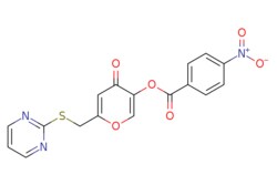 eMolecules​&nbsp;Ambeed / 4-Oxo-6-((pyrimidin-2-ylthio)methyl)-4H-pyran-3-yl 4-nitrobenzoate / 1mg / 713090348 / A564295 /  / 877636-42-5 / MFCD06407006 / 385.350 / C17H11N3O6S