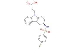 eMolecules​&nbsp;Ambeed / (R)-3-(3-(4-Fluorophenylsulfonamido)-34-dihydro-1H-carbazol-9(2H)-yl)propanoic acid / 1mg / 552730603 / A436709 /  / 116649-85-5 / MFCD00887606 / 416.470 / C21H21FN2O4S