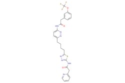 eMolecules​&nbsp;Ambeed / 2-(Pyridin-2-yl)-N-(5-(4-(6-(2-(3-(trifluoromethoxy)phenyl)acetamido)pyridazin-3-yl)butyl)-134-thiadiazol-2-yl)acetamide / 1mg / 525084834 / A168345 /  / 1439399-58-2 / MFCD28167826 / 571.580 / C26H24F3N7O3S