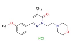 eMolecules​&nbsp;Ambeed / 6-(3-Methoxyphenyl)-4-methyl-2-(2-morpholinoethyl)pyridazin-3(2H)-one hydrochloride / 1mg / 682927822 / A1001772 /  / 13299-99-5 / [null] / 365.860 / C18H24ClN3O3