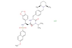 eMolecules​&nbsp;Ambeed / (R)-2-((R)-3-(Benzo[d][13]dioxol-5-yl)-3-(6-methoxynaphthalene-2-sulfonamido)propanamido)-3-(4-(((2R6S)-26-dimethylpiperidin-1-yl)methyl)phenyl)-N-isopropyl-N-methylpropanamide hydrochloride / 1mg / 523728785 / A612447 /  / 464930-42-5 / MFCD25976682 / 793.420 / C42H53ClN4O...