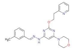 eMolecules​&nbsp;Ambeed / 4-(6-(2-(3-Methylbenzylidene)hydrazinyl)-2-(2-(pyridin-2-yl)ethoxy)pyrimidin-4-yl)morpholine / 1mg / 534566687 / A149227 /  / 541550-19-0 / MFCD09954108 / 418.501 / C23H26N6O2