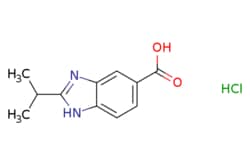 eMolecules​&nbsp;Ambeed / 2-Isopropyl-1H-benzo[d]imidazole-5-carboxylic acid hydrochloride / 100mg / 599120087 / A818777 /  / 1158777-67-3 / MFCD02856479 / 240.690 / C11H13ClN2O2
