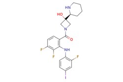 eMolecules​ Ambeed / (S)-(34-Difluoro-2-((2-fluoro-4-iodophenyl)amino)phenyl)(3-hydroxy-3-(piperidin-2-yl)azetidin-1-yl)methanone