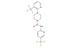eMolecules​&nbsp;Ambeed / 4-(3-(Trifluoromethyl)pyridin-2-yl)-N-(5-(trifluoromethyl)pyridin-2-yl)piperazine-1-carboxamide / 1mg / 713090361 / A668990 /  / 821768-06-3 / MFCD12828764 / 419.331 / C17H15F6N5O