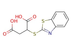 eMolecules​&nbsp;AstaTech / 2-(13-BENZOTHIAZOL-2-YLTHIO)SUCCINIC ACID / 0.25g / 489816834 / F15534 / 97.000 / 95154-01-1 / MFCD00134692 / 283.320 / C11H9NO4S2