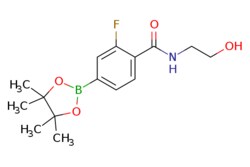 eMolecules​ Ambeed / 2-Fluoro-N-(2-hydroxyethyl)-4-(4455-tetramethyl-132-dioxaborolan-2-yl)benzamide