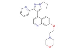eMolecules​&nbsp;Ambeed / 4-(2-((4-(2-(Pyridin-2-yl)-56-dihydro-4H-pyrrolo[12-b]pyrazol-3-yl)quinolin-7-yl)oxy)ethyl)morpholine / 1mg / 525137443 / A225920 /  / 700874-71-1 / MFCD12923354 / 441.535 / C26H27N5O2