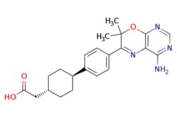 eMolecules​&nbsp;Ambeed / trans-2-(4-(4-(4-Amino-77-dimethyl-7H-pyrimido[45-b][14]oxazin-6-yl)phenyl)cyclohexyl)acetic acid / 1mg / 525184328 / A318437 /  / 701232-20-4 / MFCD11977270 / 394.475 / C22H26N4O3