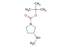 eMolecules​&nbsp;199336-83-9 | (R)-tert-Butyl 3-(methylamino)pyrrolidine-1-carboxylate | Ambeed | MFCD09752961 | 200.282 | C10H20N2O2 | 97.000 | CN[C@@H]1CCN(C1)C(=O)OC(C)(C)C | 250mg | 552761158