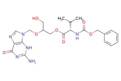 eMolecules​&nbsp;Ambeed / 2-((2-Amino-6-oxo-36-dihydro-9H-purin-9-yl)methoxy)-3-hydroxypropyl ((benzyloxy)carbonyl)-L-valinate / 1g / 552548194 / A121211 /  / 194154-40-0 / [null] / 488.501 / C22H28N6O7