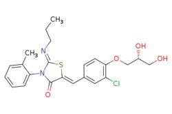 eMolecules​ Ambeed / (Z)-5-((Z)-3-Chloro-4-((R)-23-dihydroxypropoxy)benzylidene)-2-(propylimino)-3-(o-tolyl)thiazolidin-4-one