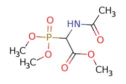 eMolecules​&nbsp;89524-99-2 | Methyl 2-acetamido-2-(dimethoxyphosphoryl)acetate | Ambeed | MFCD08443722 | 239.164 | C7H14NO6P | 97.000 | COC(=O)C(NC(C)=O)P(=O)(OC)OC | 250mg | 521423998
