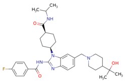 eMolecules​ Ambeed / 4-Fluoro-N-(6-((4-(2-hydroxypropan-2-yl)piperidin-1-yl)methyl)-1-(cis-4-(isopropylcarbamoyl)cyclohexyl)-1H-benzo[d]imidazol-2-yl)benzamide