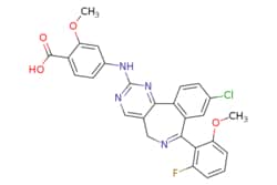 eMolecules​ Ambeed / 4-((9-Chloro-7-(2-fluoro-6-methoxyphenyl)-5H-benzo[c]pyrimido[45-e]azepin-2-yl)amino)-2-methoxybenzoic