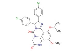 eMolecules​&nbsp;Ambeed / 4-(45-Bis(4-chlorophenyl)-2-(2-isopropoxy-4-methoxyphenyl)-45-dihydro-1H-imidazole-1-carbonyl)piperazin-2-one / 1mg / 686015621 / A157368 /  / 890090-75-2 / MFCD07784509 / 581.490 / C30H30Cl2N4O4