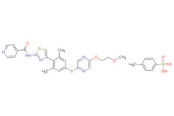 eMolecules​&nbsp;Ambeed / N-(4-(4-((5-(2-Methoxyethoxy)pyrazin-2-yl)thio)-26-dimethylphenyl)thiazol-2-yl)isonicotinamide 4-methylbenzenesulfonate / 1mg / 598441785 / A1235104 /  / 2250404-95-4 / [null] / 665.800 / C31H31N5O6S3