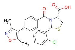eMolecules​&nbsp;Ambeed / (2R4R)-2-(2-Chlorophenyl)-3-(4-(35-dimethylisoxazol-4-yl)benzoyl)thiazolidine-4-carboxylic acid / 1mg / 534566065 / A1146800 /  / 2247372-59-2 / [null] / 442.910 / C22H19ClN2O4S