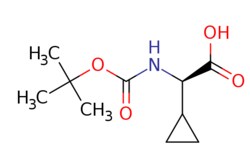 eMolecules​&nbsp;Ambeed / (R)-2-((tert-Butoxycarbonyl)amino)-2-cyclopropylacetic acid / 250mg / 525105616 / A188102 /  / 609768-49-2 / MFCD06659124 / 215.249 / C10H17NO4