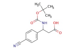 eMolecules​&nbsp;ChemScene / 3-((tert-Butoxycarbonyl)amino)-3-(4-cyanophenyl)propanoic acid / 250mg / 632338047 / CS-0181506 / 0.000 / 282524-88-3 / MFCD02258123 / 290.319 / C15H18N2O4