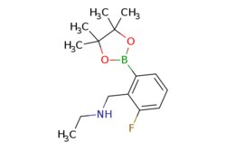 eMolecules​&nbsp;Ambeed / N-(2-Fluoro-6-(4455-tetramethyl-132-dioxaborolan-2-yl)benzyl)ethanamine / 250mg / 721418830 / A989597 /  / 2096341-80-7 / MFCD20529513 / 279.160 / C15H23BFNO2