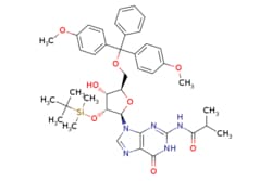 eMolecules​ 81279-39-2 | Ambeed | N-(9-((2R3R4R5R)-5-((Bis(4-methoxyphenyl)(phenyl)methoxy)methyl)-3-((tert-butyldimethylsilyl)oxy)-4-hydroxytetrahydrofuran-2-yl)-6-oxo-69-dihydro-1H-purin-2-yl)isobutyramide