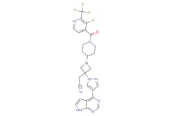 eMolecules​ Ambeed / 2-(3-(4-(7H-Pyrrolo[23-d]pyrimidin-4-yl)-1H-pyrazol-1-yl)-1-(1-(3-fluoro-2-(trifluoromethyl)isonicotinoyl)piperidin-4-yl)azetidin-3-yl)acetonitrile