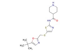 eMolecules​ 345627-80-7 | Ambeed | N-(5-(((5-(tert-Butyl)oxazol-2-yl)methyl)thio)thiazol-2-yl)piperidine-4-carboxamide