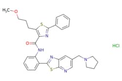 eMolecules​ 2070015-26-6 | Ambeed | 5-(3-Methoxypropyl)-2-phenyl-N-(2-(6-(pyrrolidin-1-ylmethyl)thiazolo[54-b]pyridin-2-yl)phenyl)thiazole-4-carboxamide