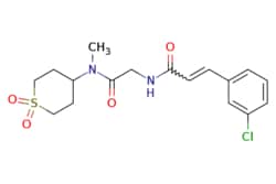 eMolecules​&nbsp;Ambeed / (E)-3-(3-chlorophenyl)-N-(2-((11-dioxidotetrahydro-2H-thiopyran-4-yl)(methyl)amino)-2-oxoethyl)acrylamide / 1mg / 491169168 / A183374 /  / 1550008-55-3 / MFCD30187519 / 384.880 / C17H21ClN2O4S
