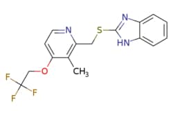 eMolecules​&nbsp;Synthonix - Stock / 2-(((3-Methyl-4-(222-trifluoroethoxy)pyridin-2-yl)methyl)thio)-1H-benzo[d]imidazole / 250mg / 459650698 / M58631 /  / 103577-40-8 / MFCD00834357 / 353.360 / C16H14F3N3OS