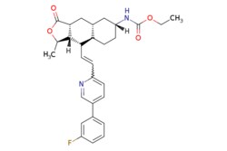 eMolecules​ Ambeed / Ethyl ((1R3aR4aR6R8aR9S9aS)-9-((E)-2-(5-(3-fluorophenyl)pyridin-2-yl)vinyl)-1-methyl-3-oxododecahydronaphtho[23-c]furan-6-yl)carbamate
