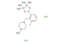 eMolecules​&nbsp;Ambeed / 1-(2-Fluoro-6-(4455-tetramethyl-132-dioxaborolan-2-yl)benzyl)-4-methylpiperazine dihydrochloride / 250mg / 719807889 / A901519 /  / 2096334-62-0 / MFCD20529512 / 407.160 / C18H30BCl2FN2O2