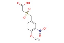 eMolecules​&nbsp;Ambeed / 2-((4-Methoxy-3-nitrobenzyl)sulfonyl)acetic acid / 100mg / 632808889 / A116575 /  / 592542-51-3 / MFCD04972549 / 289.260 / C10H11NO7S