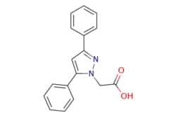 eMolecules​&nbsp;ChemScene / 2-(35-Diphenyl-1H-pyrazol-1-yl)acetic acid / 250mg / 632297476 / CS-0156360 / 0.000 / 93323-67-2 / MFCD00299897 / 278.311 / C17H14N2O2