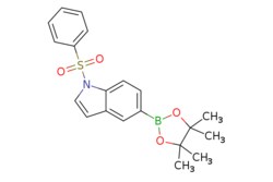 eMolecules​&nbsp;Ambeed / 1-(Phenylsulfonyl)-5-(4455-tetramethyl-132-dioxaborolan-2-yl)-1H-indole / 250mg / 718339751 / A806281 /  / 1256359-23-5 / MFCD12828206 / 383.270 / C20H22BNO4S