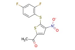 eMolecules​ 1247819-59-5 | Ambeed | 1-(5-((24-Difluorophenyl)thio)-4-nitrothiophen-2-yl)ethanone