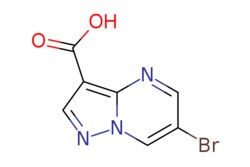 eMolecules​&nbsp;Pharmablock / 6-bromopyrazolo[15-a]pyrimidine-3-carboxylic acid / 25mg / 551193571 / PB02015 / 0.000 / 912773-22-9 / MFCD12028406 / 242.032 / C7H4BrN3O2