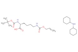 eMolecules​ 327156-94-5 | Ambeed | Dicyclohexylamine (R)-6-(((allyloxy)carbonyl)amino)-2-((tert-butoxycarbonyl)amino)hexanoate